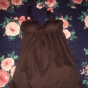 Brown halter top
